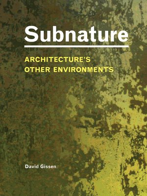 cover image of Subnature